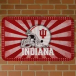 Indiana Hoosiers Helmet Centerpiece Red Doormat