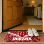indiana-hoosiers-layered-lines-red-doormat-best-selling.webp