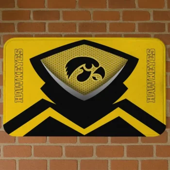 Iowa Hawkeyes Ninja Mesh Black Doormat