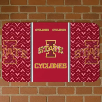 Iowa State Cyclones Chevron Stack Red Doormat