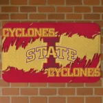 Iowa State Cyclones Plate Rip Red Doormat