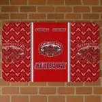 Jacksonville State Gamecocks Chevron Stack Red Doormat