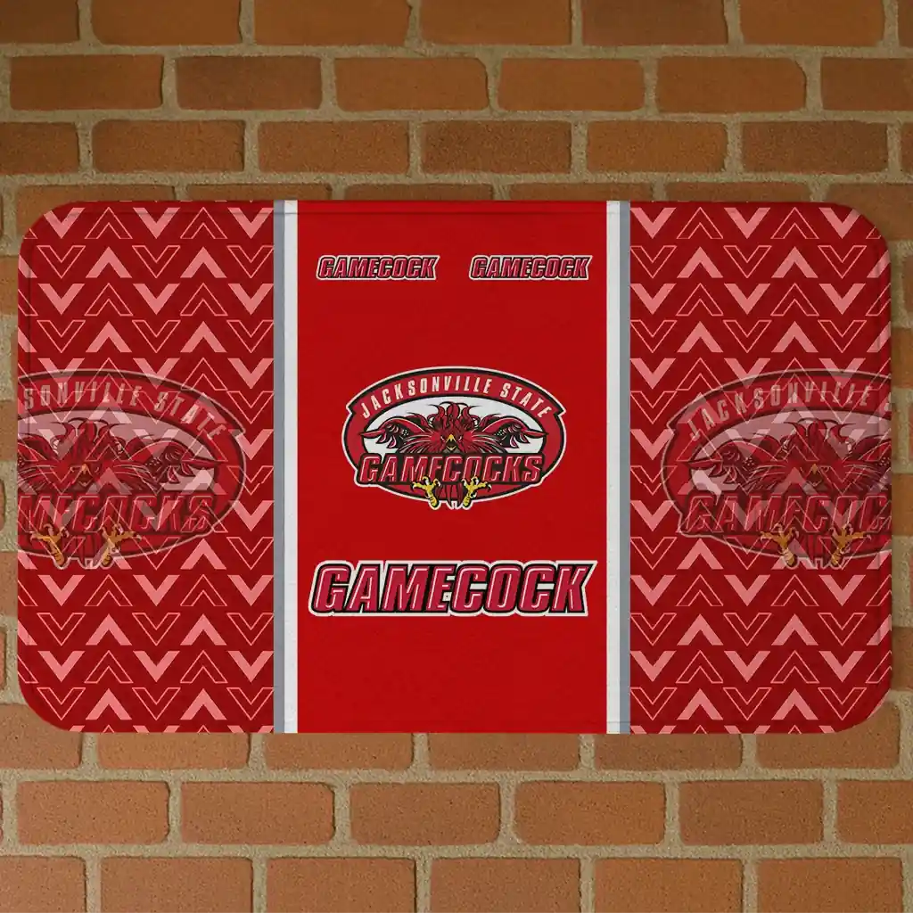 jacksonville-state-gamecocks-chevron-stack-red-doormat-best-selling.webp jacksonville state gamecocks chevron stack red doormat best selling