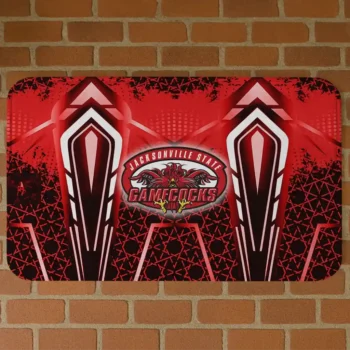 Jacksonville State Gamecocks Graphic Stripes Red Doormat