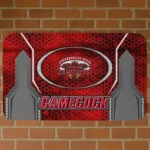 Jacksonville State Gamecocks Hexagon Oval Red Doormat