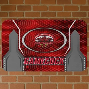 Jacksonville State Gamecocks Hexagon Oval Red Doormat