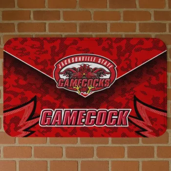 Jacksonville State Gamecocks Layered Lines Red Doormat