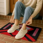 jacksonville-state-gamecocks-ninja-mesh-red-doormat-best-selling.webp
