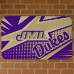 James Madison Dukes Sharp Flash Purple Doormat