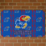 Kansas Jayhawks Bolt Row Blue Doormat
