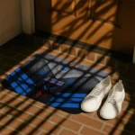 kansas-jayhawks-chevron-points-blue-black-doormat-best-selling.webp