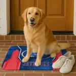 kansas-jayhawks-hexagon-oval-blue-doormat-best-selling.webp