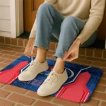 kansas-jayhawks-hexagon-oval-blue-doormat-best-selling.webp