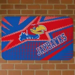 kansas-jayhawks-sharp-flash-blue-doormat-best-selling.webp