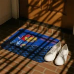 kansas-jayhawks-tribal-detailing-blue-black-doormat-best-selling.webp