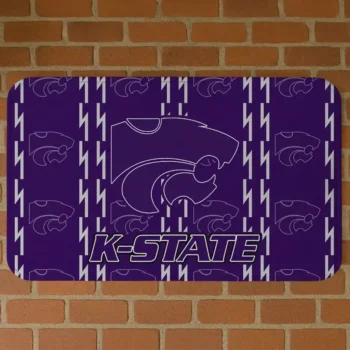 Kansas State Wildcats Bolt Row Purple Doormat
