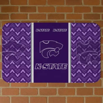 Kansas State Wildcats Chevron Stack Purple Doormat