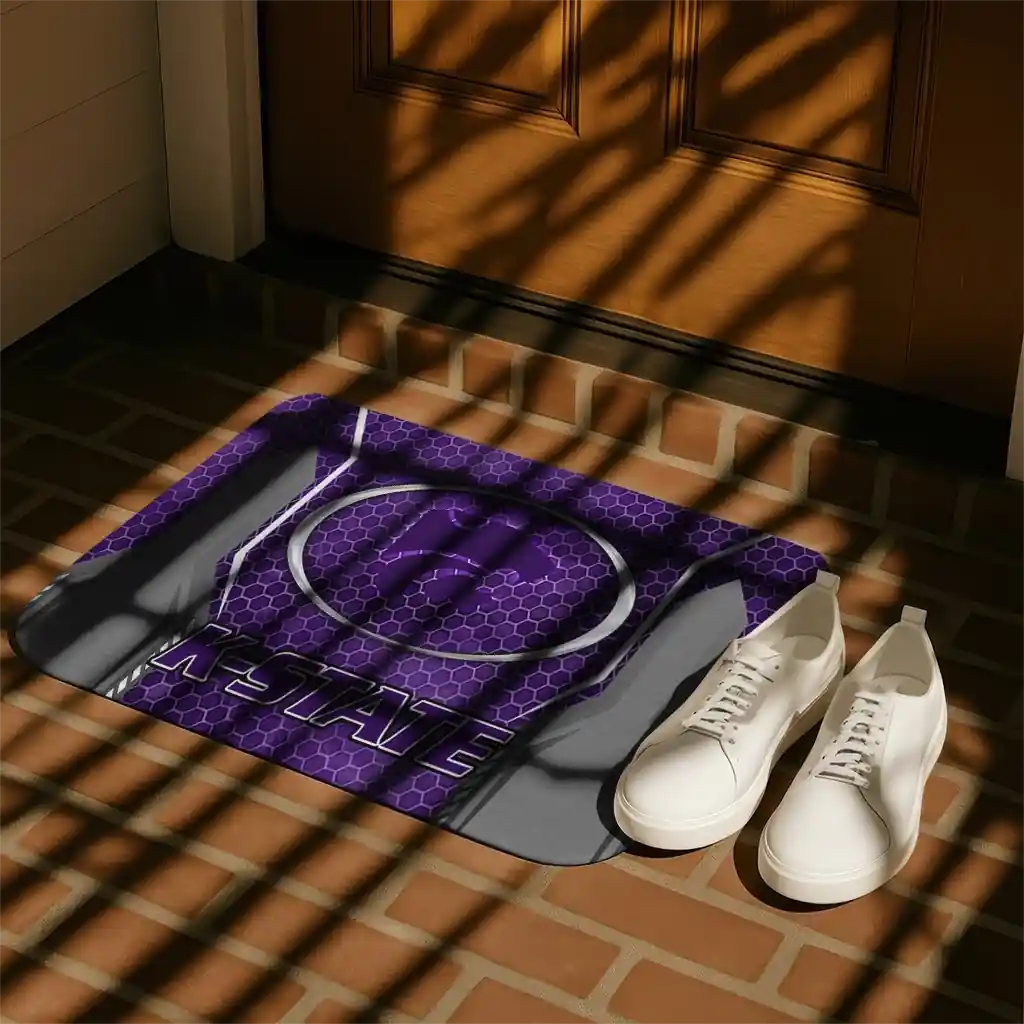 kansas-state-wildcats-hexagon-oval-purple-doormat-trendy.webp