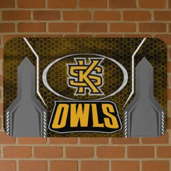 Kennesaw State Owls Hexagon Oval Gold Doormat