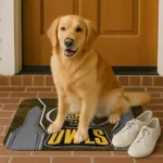 kennesaw-state-owls-hexagon-oval-gold-doormat-best-selling.webp