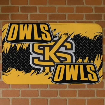 Kennesaw State Owls Plate Rip Gold Doormat