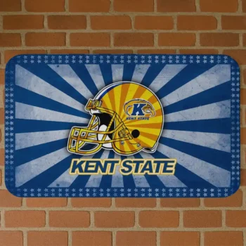 Kent State Golden Flashes Helmet Centerpiece Navy Blue Doormat