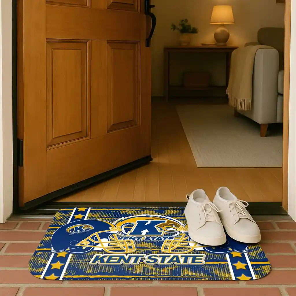 kent-state-golden-flashes-helmet-illustration-navy-blue-doormat-fashion-forward.webp