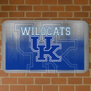 Kentucky Wildcats Pixel Blur Blue Doormat