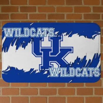 Kentucky Wildcats Plate Rip Blue Doormat