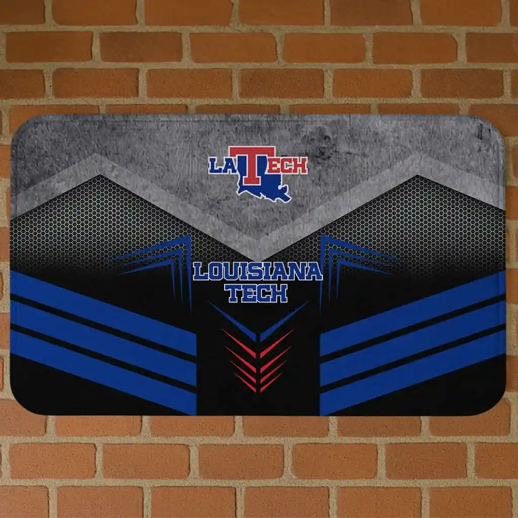 la-tech-chevron-points-blue-black-doormat-best-selling.webp la tech chevron points blue black doormat best selling