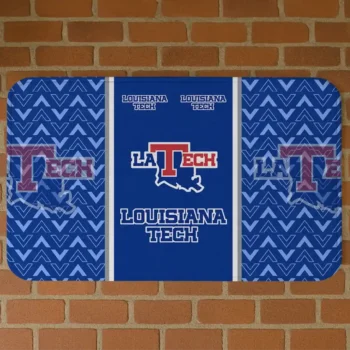 LA Tech Chevron Stack Blue Doormat