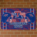 LA Tech Helmet Illustration Blue Doormat