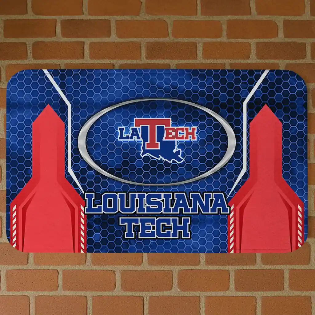 la-tech-hexagon-oval-blue-doormat-best-selling.webp la tech hexagon oval blue doormat best selling