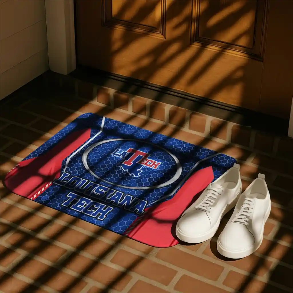 la-tech-hexagon-oval-blue-doormat-trendy.webp