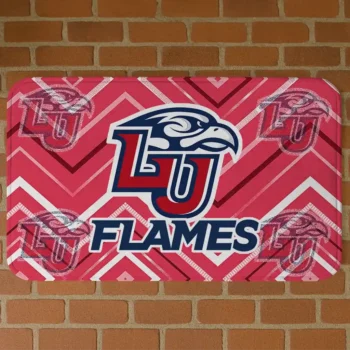 Liberty Flames Chevron Geometrics Red Doormat