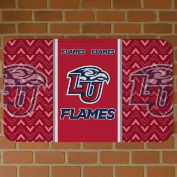 Liberty Flames Chevron Stack Red Doormat
