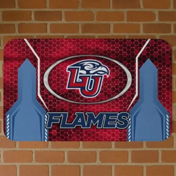 Liberty Flames Hexagon Oval Red Doormat