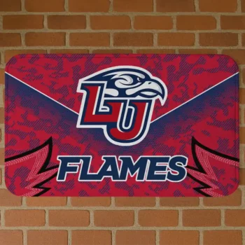 Liberty Flames Layered Lines Red Doormat
