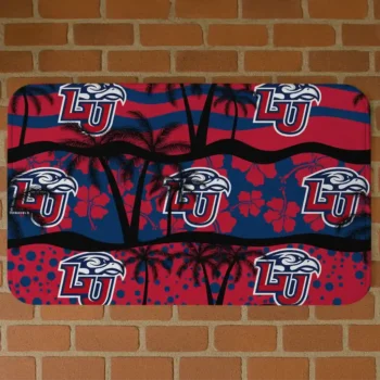 Liberty Flames Palm Silhouette Red Black Doormat