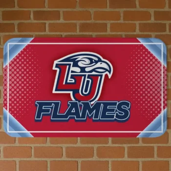 Liberty Flames Silver Halftone Red Doormat