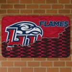 Liberty Flames Tribal Detailing Red Black Doormat