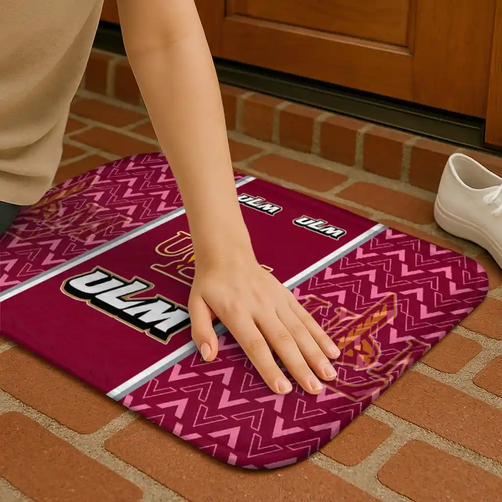 louisiana-monroe-warhawks-chevron-stack-red-doormat-premium-grade.webp