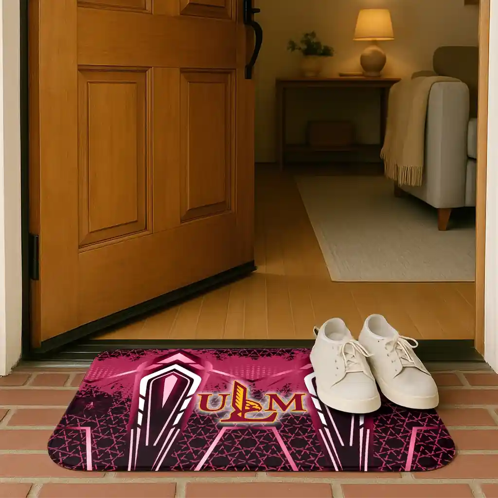 louisiana-monroe-warhawks-graphic-stripes-red-doormat-fashion-forward.webp