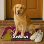 louisiana-monroe-warhawks-hexagon-oval-red-doormat-best-selling.webp