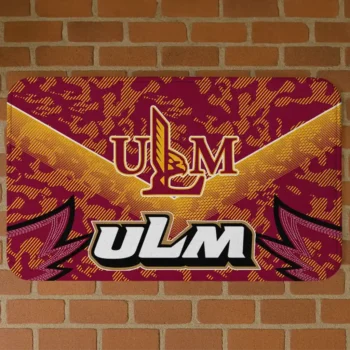 Louisiana-Monroe Warhawks Layered Lines Red Doormat
