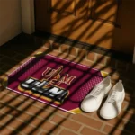 louisiana-monroe-warhawks-silver-halftone-red-doormat-best-selling.webp