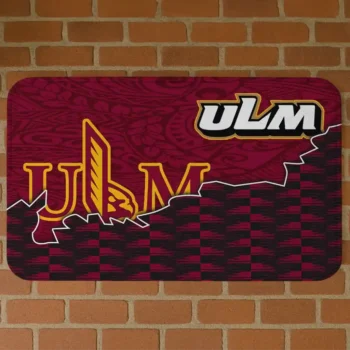 Louisiana-Monroe Warhawks Tribal Detailing Red Black Doormat