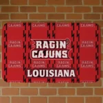 Louisiana Ragin' Cajuns Bolt Row Red Doormat