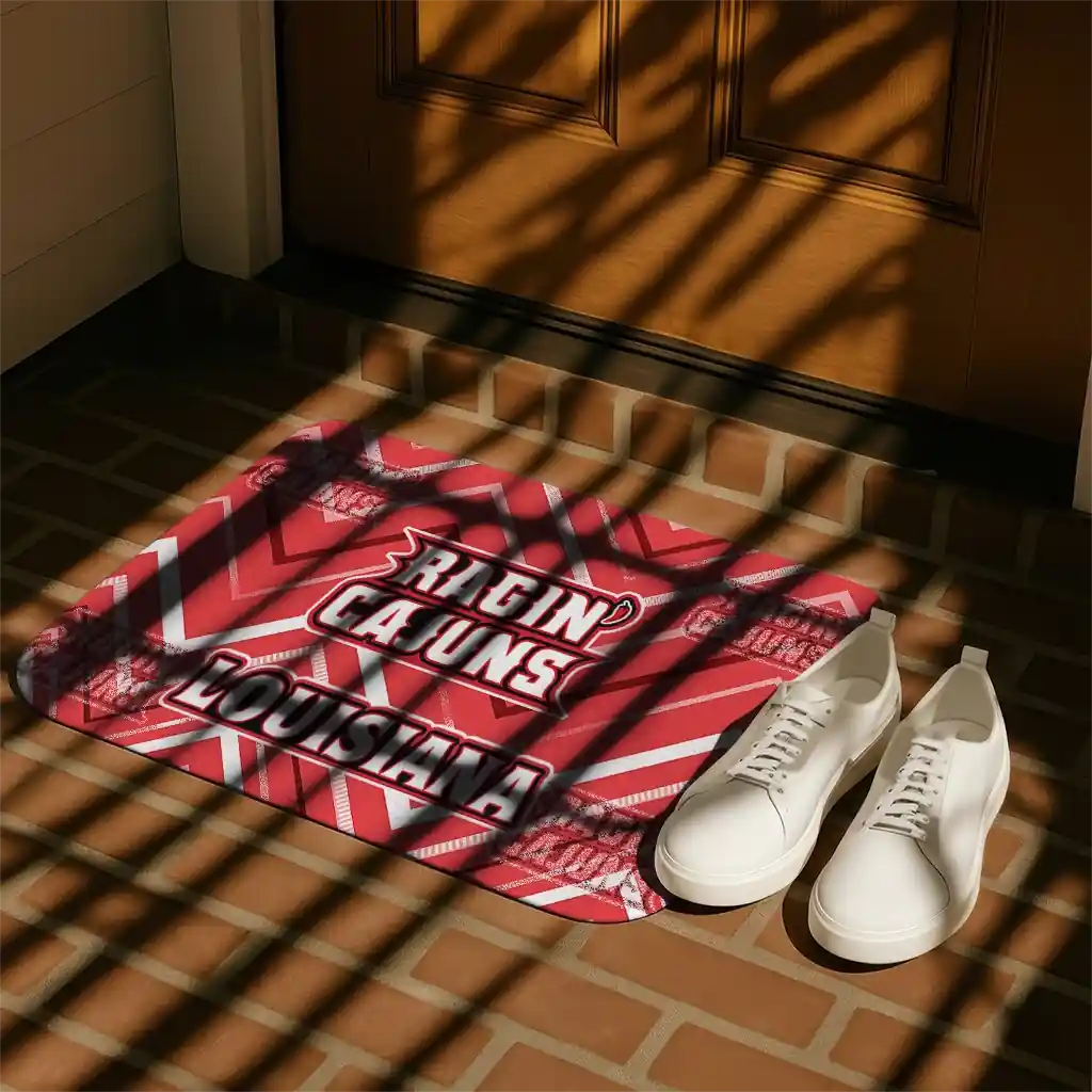 louisiana-ragin-cajuns-chevron-geometrics-red-doormat-trendy.webp
