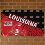 Louisiana Ragin' Cajuns Football Pride Red Doormat